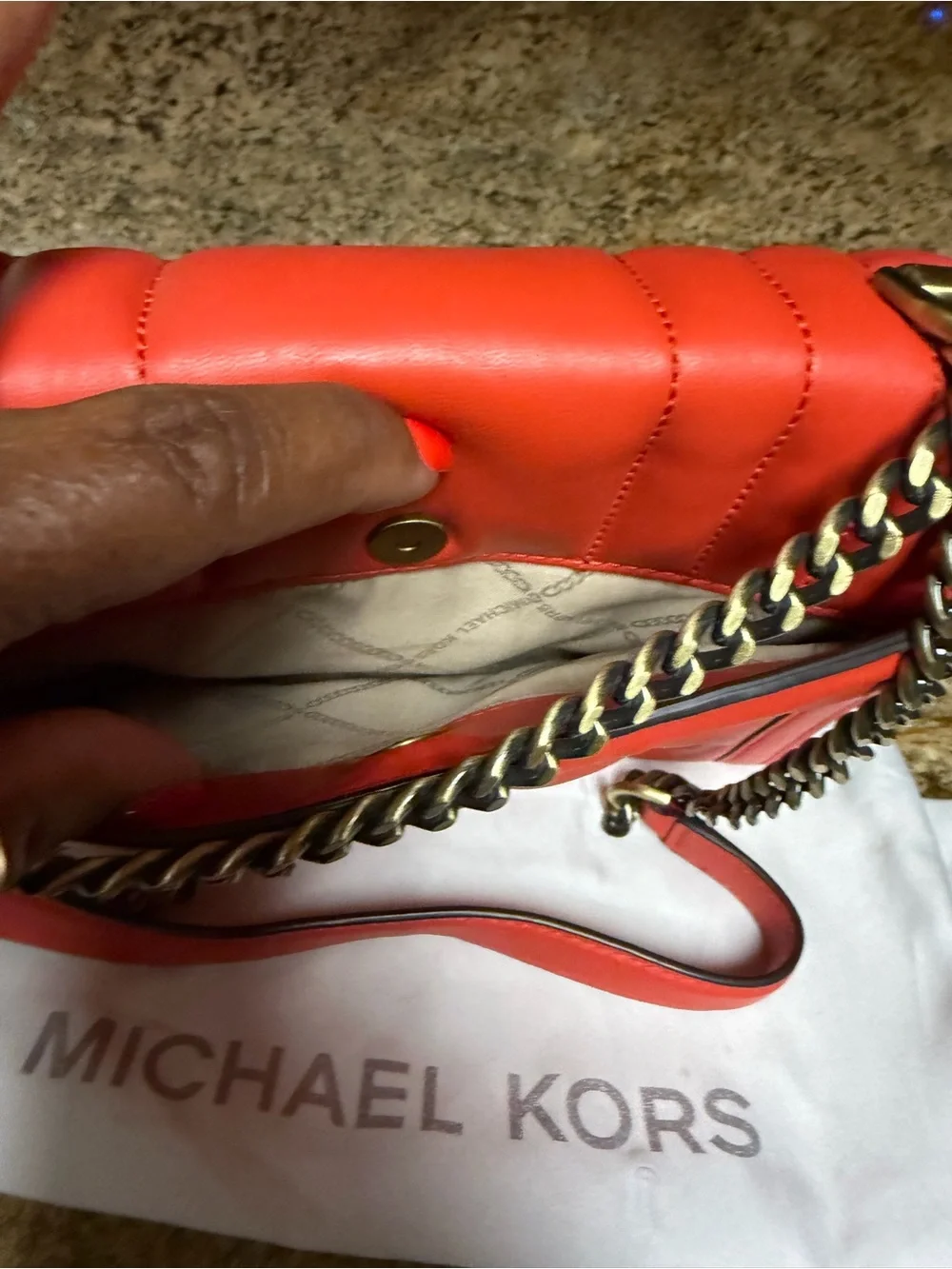 Michael Kors vibrant quilted